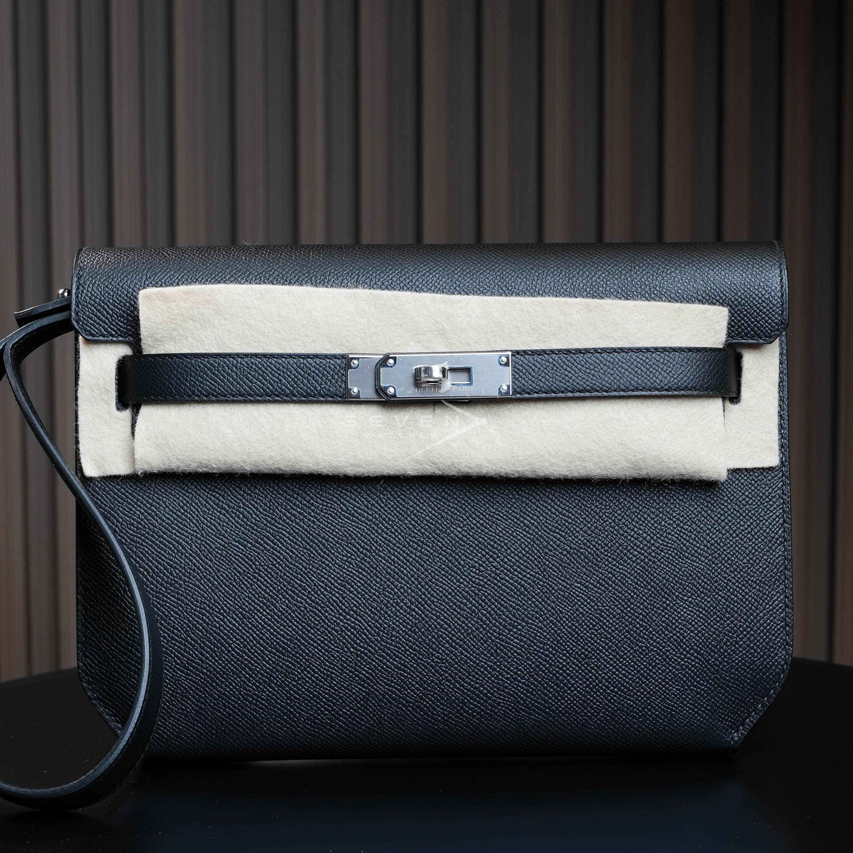 Brand New ( Rank N ) HERMÈS Kelly 25 Sellier Gris Platine