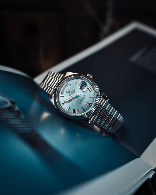 Rolex Day Date 40 Platinum Roman Dial Ref: 228236